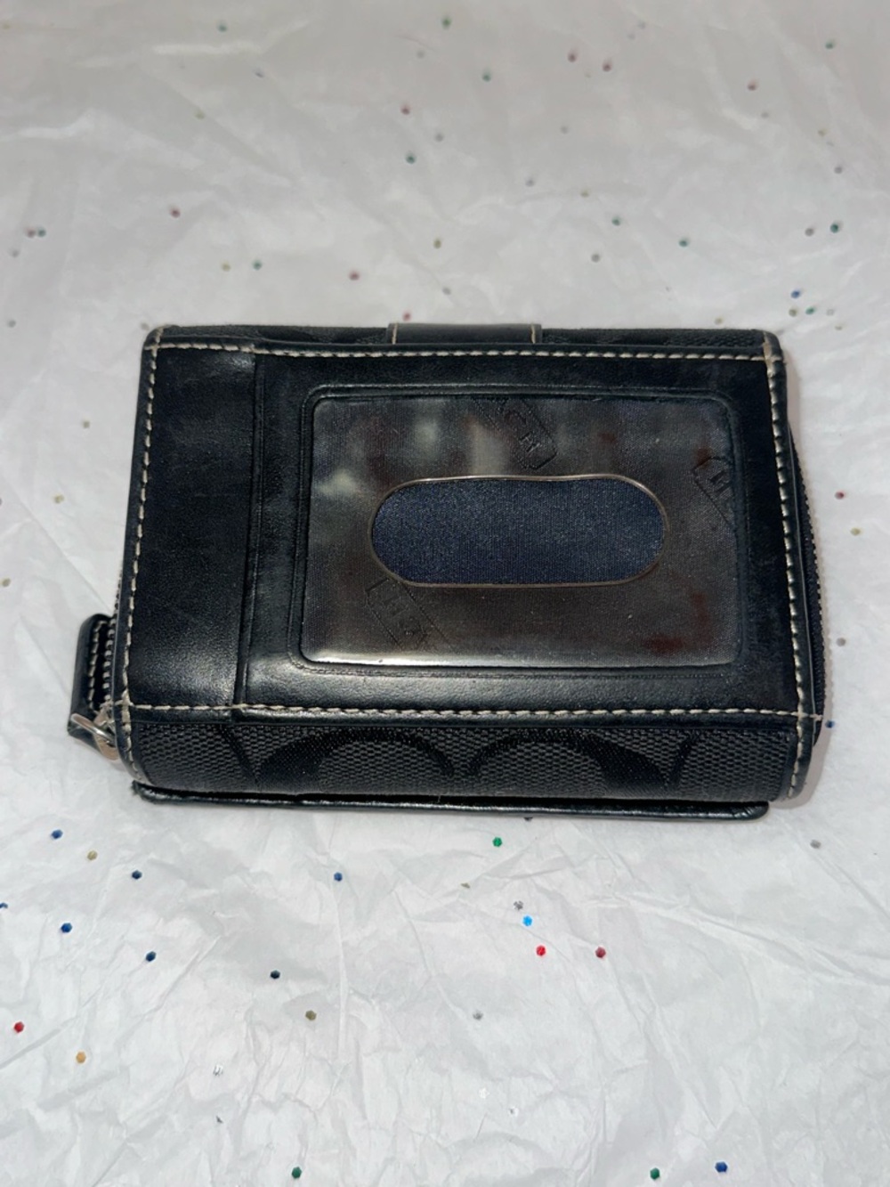 Vintage Y2K Coach 6362 Black Signature Mini Hobo Bag with Matching Wallet - Picture 7 of 9